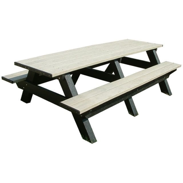 8' deluxe picnic table made from recycled plastic materials