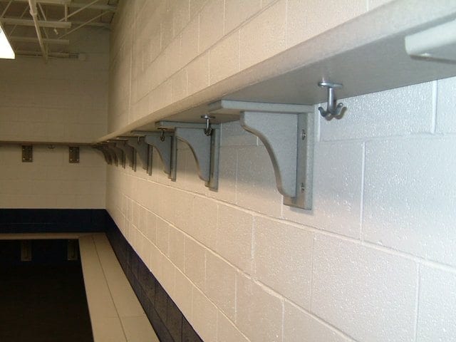 recycled plastic wall mounted shelving
