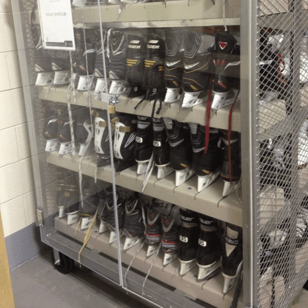 Portable Enclosed Skate Storage System