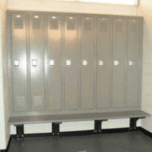 lockers for referees in ice arena