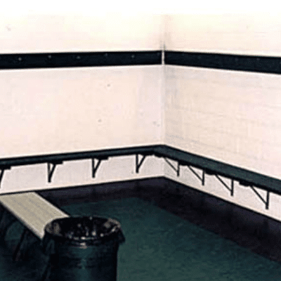 Wall-Mounted Locker Room Benches