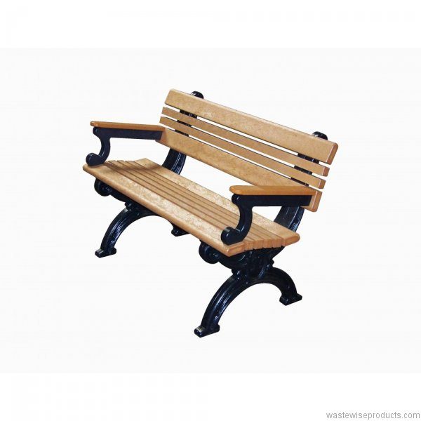 4’ Cambridge Bench with Arms