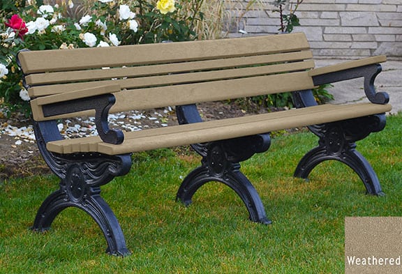 6’ Cambridge Bench with Arms